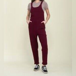 NWT Orb Kay Brushed jersey jumpsuit overalls Sz S